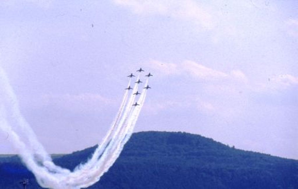 Kunstflugstaffel der Frecce Tricolori die leider das letzte Mal in Ramstein geflogen sind