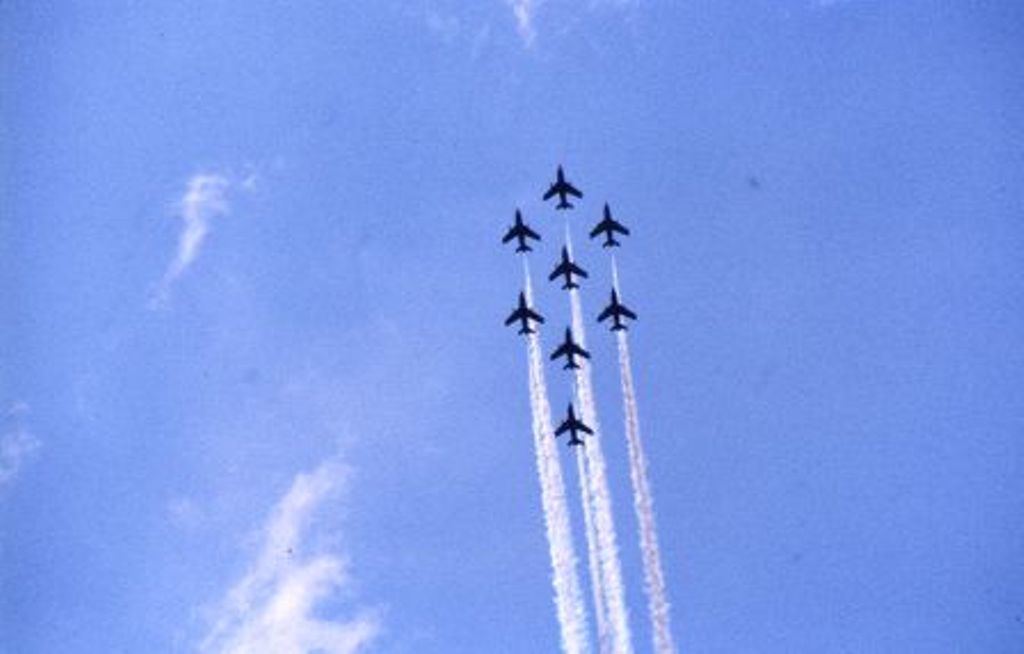 Kunstflugstaffel der Frecce Tricolori die leider das letzte Mal in Ramstein geflogen sind